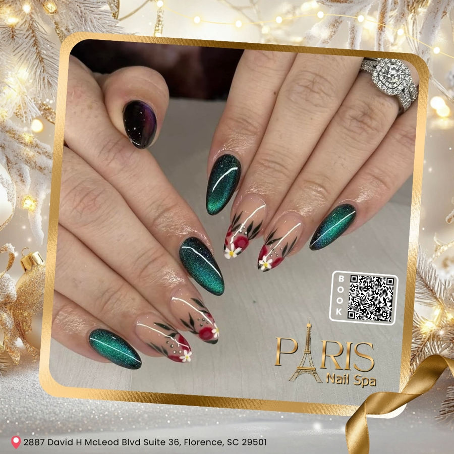Christmas Nails at Paris Nail Spa